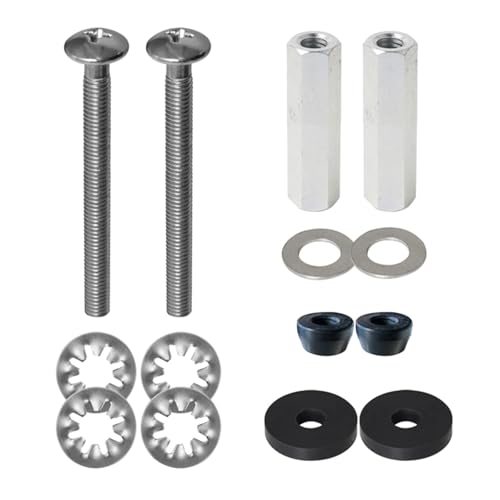 Packung Mit 2 Toilettensitzen Anhang Expansionsschrauben Toilettensitze Ersatz Teile Upgrades Für Sichere Und Stabilität von Ruiogoe