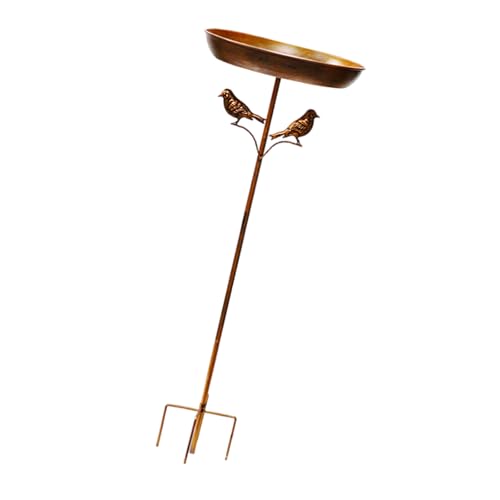 Ruiogoe Elegantes Vogelbad Für Gärten Terrassen Und Wetterfeste Freistehende Gartenbad Mit Stabilen Zinkenbasis von Ruiogoe