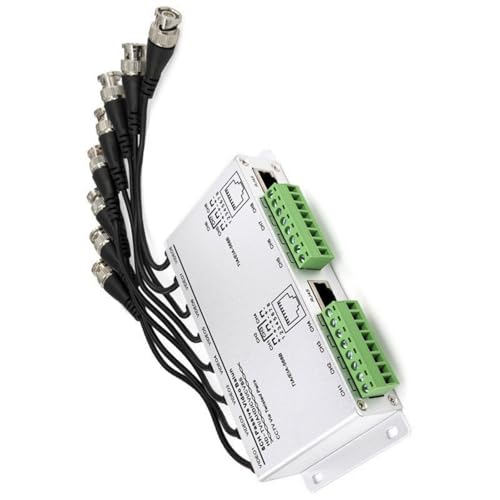 Ruiogoe Hochleistungen 8Ch Passive Video Balun Transceiver Für CCTV Systeme Langstrecken Kabelübertragung Ruiogoe Hochleistungen 8Ch Passive Video Balun Transceiver Für CCTV Systeme Langstrecken Kabelübertragung von Ruiogoe