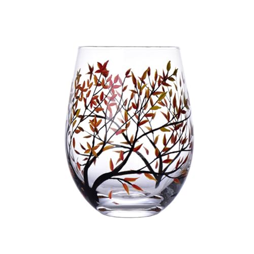 Vielseitige Glasbecher Funktionaler Mode Weinbecher Vier Jahreszeiten Bäume Bierbecher Cocktails Gläser Geeignet Für Versammlungen Vier Jahreszeiten Bäume Weingläser von Ruiogoe