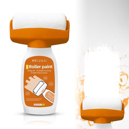 Wandfarbe Ausbessern Weiß, Wandreparatur RollbüRste, 500g Wandreparaturroller Farbe, Wandfarbe Weiß Kleiner Roller, Wandreparatur-rollbürste mit Wandreparaturpaste, für Küche, Schlafzimmer, Wohnzimmer Wandfarbe Ausbessern Weiß, Wandreparatur RollbüRste, 500g Wandreparaturroller Farbe, Wandfarbe Weiß Kleiner Roller, Wandreparatur-rollbürste mit Wandreparaturpaste, für Küche, Schlafzimmer, Wohnzimmer von Ruioomeep