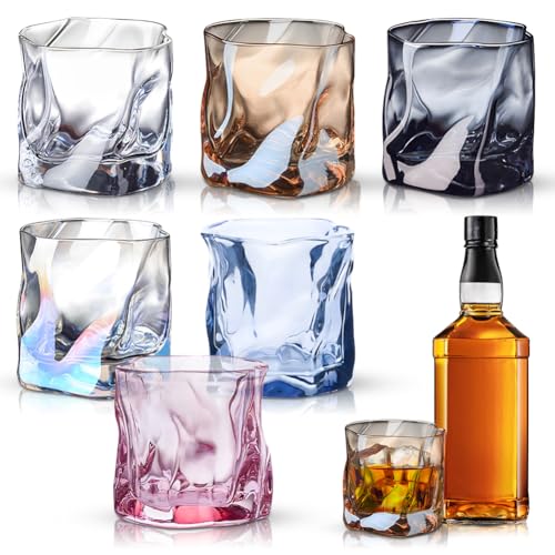 Whisky Gläser 6er-Set 200 ml, Unregelmäßiges Kristall Whiskeygläser, Wassergläser Saftgläser Whiskygläser Trinkgläser für Hause Restaurants Partys, Geschenkidee Geburtstag, Spülmaschinenfest Whisky Gläser 6er-Set 200 ml, Unregelmäßiges Kristall Whiskeygläser, Wassergläser Saftgläser Whiskygläser Trinkgläser für Hause Restaurants Partys, Geschenkidee Geburtstag, Spülmaschinenfest von Ruioomeep