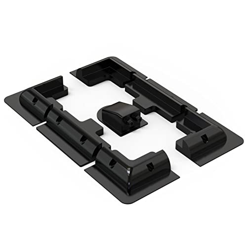 Solarpanel Halterungen, Ruipoo Solarpanel Montagehalterung Seitenhalterungen ABS Eckhalter Satz 7PCS bohrfrei Weit verbreitet auf Wohnmobile, Boote, Flachdächer, Camping und Caravan-Installationen von Ruipoo