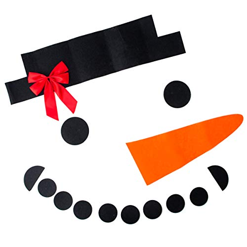 Ruiqas 16Pcs DIY Weihnachten Schneemann Gesicht Banner Abdeckung Ornamente Garage Tür Fenster Decor Kit von Ruiqas