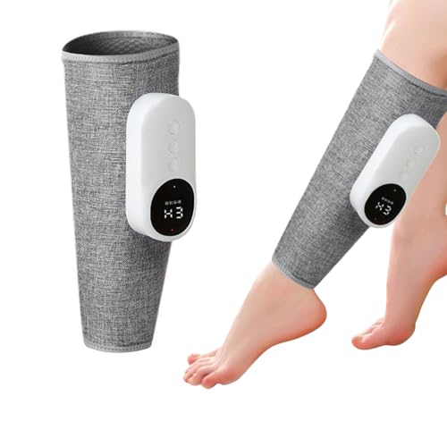 Ruiqas 1Stück Beinmassagegerät Drahtlose Wadenmassagegerät Luft-Bein-Massagegerät-Maschine für Die Durchblutung und lindern Schmerzen Schmerzlinderung mit 3 Intensitäten-Bein-Zirkulations-Maschine von Ruiqas