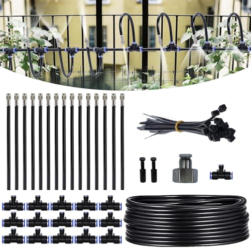 Ruiqas 65.6 Fuß Bewässerungssystem Garten Kit, Verstellbares Tröpfchenbewässerungsbausätze mit 25 Biegbaren Messingdüsen für Garten Gewächshaus Ruiqas 65.6 Fuß Bewässerungssystem Garten Kit, Verstellbares Tröpfchenbewässerungsbausätze mit 25 Biegbaren Messingdüsen für Garten Gewächshaus von Ruiqas