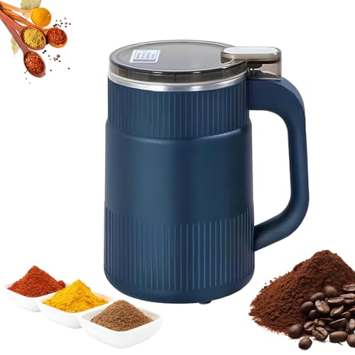 Ruiqas Elektrische Kaffeemühle,Multifunktionale Scheibenmahlwerk,200 Watt Kaffee Mühle für Kaffeepulver Kräuter Gewürze Nüsse von Ruiqas
