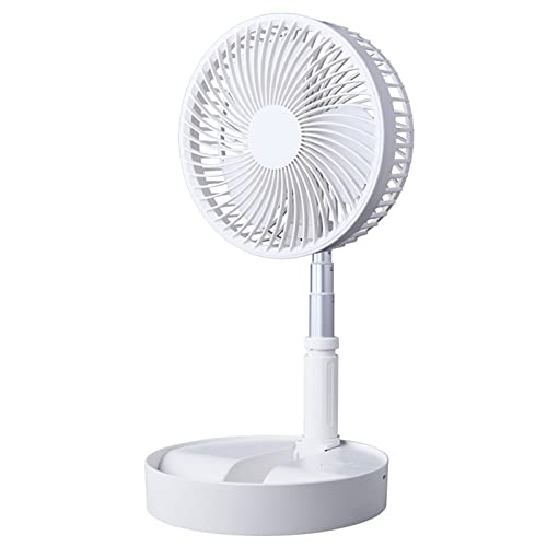 Ruiqas Faltbarer Standventilator Mini USB Schreibtisch/Bodenventilator 4 Geschwindigkeiten Einstellbare Höhe für Büro Haus Camping von Ruiqas
