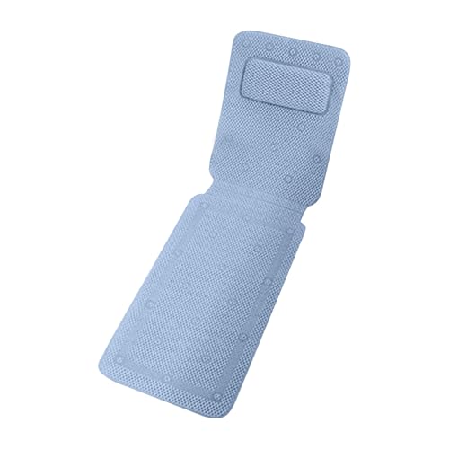 Ruiqas Ganzkörper Badewannenkissen Anti-Rutsch Kopfstütze mit 30 Starken Saugnäpfen Badewannenzubehör für Home Spa Badewannen Matratze 127 x 36 cm/49.6 * 14.17in von Ruiqas