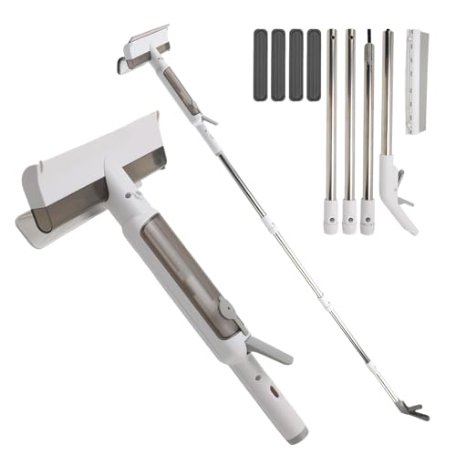 Ruiqas Scheibenreiniger Fensterabzieher mit Teleskopischem Pole Fenster,Fensterwischer Window und Frame Cleaner mit Spray und 4- Pads für Fenster Glasfliese Ruiqas Scheibenreiniger Fensterabzieher mit Teleskopischem Pole Fenster,Fensterwischer Window und Frame Cleaner mit Spray und 4- Pads für Fenster Glasfliese von Ruiqas