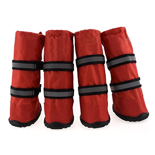 Ruiqas Schutzhaustier Winterschuhe High- Tops Anti- Rutsch- wasserdichte Stiefel Wetterfest Warme Schuhe für Mittel- Und Große Hunde Ruiqas Schutzhaustier Winterschuhe High- Tops Anti- Rutsch- wasserdichte Stiefel Wetterfest Warme Schuhe für Mittel- Und Große Hunde von Ruiqas