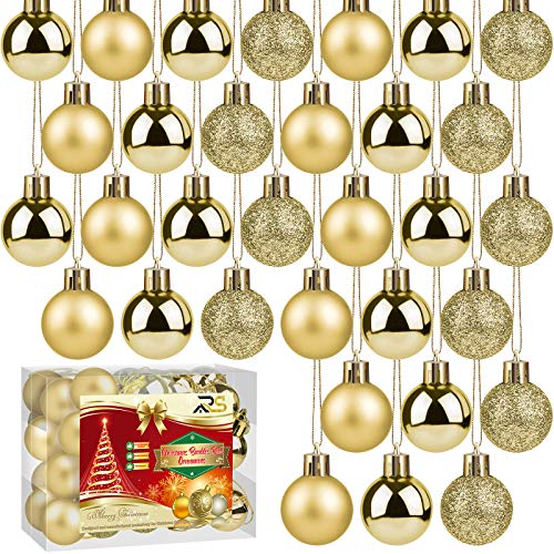 Ruisita 36 Stück 30 mm Weihnachtskugeln Dekoration Bruchsichere Weihnachtsbaumkugeln Mini Weihnachts-Hängekugeln für Feiertags-, Hochzeits- und Partydeko Ruisita 36 Stück 30 mm Weihnachtskugeln Dekoration Bruchsichere Weihnachtsbaumkugeln Mini Weihnachts-Hängekugeln für Feiertags-, Hochzeits- und Partydeko von Ruisita