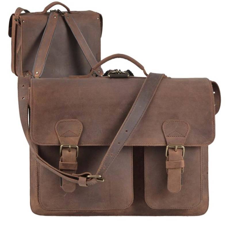 Ruitertassen Aktentasche Leder ranger braun 2 Fächer 732237 von Ruitertassen