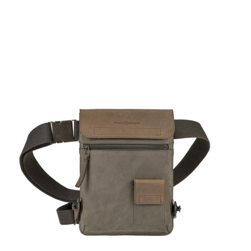Hüfttasche Leder 19x25cm "Leisure" braun Ruitertassen 4056-76 von Ruitertassen