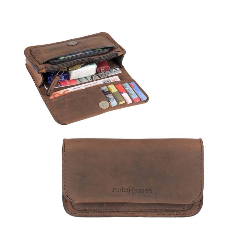 Gürteltasche Leder 18x10cm "Classic Premium" rangerbraun 2622-73 Ruitertassen von Ruitertassen