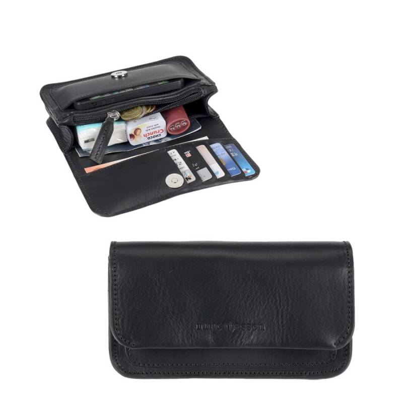 Gürteltasche Leder 18x10cm "Classic Premium" schwarz 2622-11 Ruitertassen von Ruitertassen