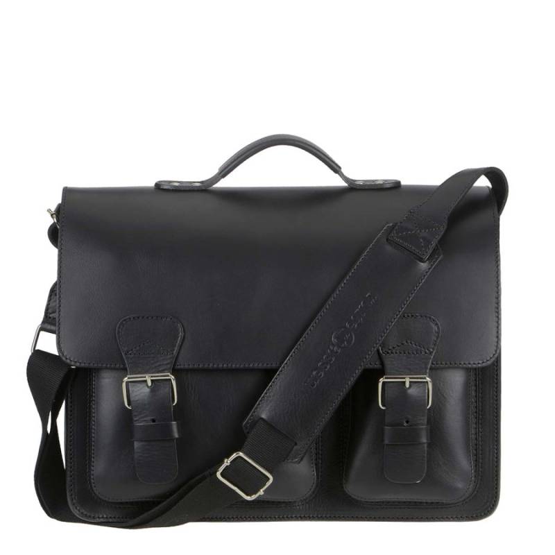 Aktentasche Leder 40x30cm mit 3 Fächern "Classic Premium" schwarz 2342T-11 Ruitertassen von Ruitertassen