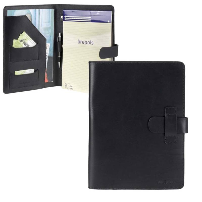 Schreibmappe A4 Classic schwarz aus einem Lederstück Schreibmappe A4 Classic schwarz aus einem Lederstück von Ruitertassen