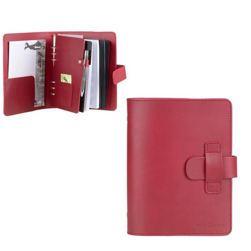 Terminplaner A5 Leder 20x24cm "Classic" rot Ruitertassen 2805T-S-15 von Ruitertassen