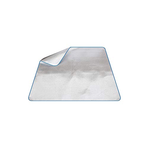 Ruiting Aluminium Foil Isomatte 200 * 150cm wasserdichte Picknick-Matte Folie Schaumstoffpolster Doppelseitige Folie Schlafenauflage von Ruiting