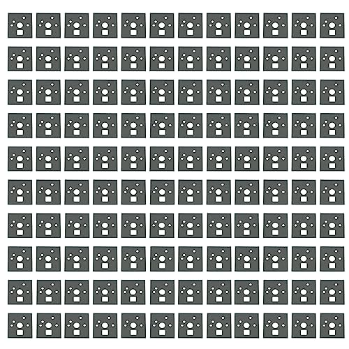 Ruiwaer 120PCS Schwarz PORON Tastatur Schalter Pads Poron Schaum Tastatur Switch Film Poron Switch Pads Switch Film Switch Pads für Hot Swap Tastatur von Ruiwaer