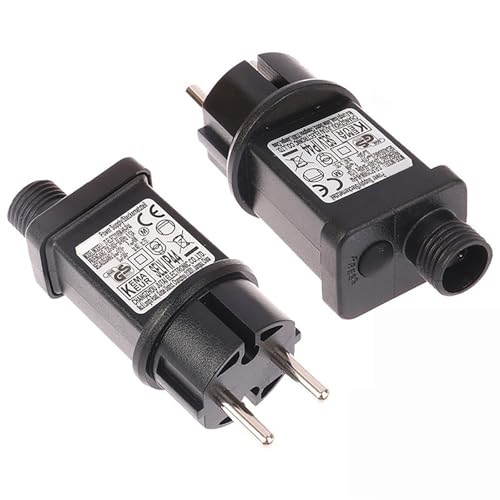 24V-31V 9W LED Netzteil, Lichterkette Netzteil Adapter mit Timer + 8 Modi + Speicherfunktion, IP44 Schneesicherer LED Transformator Treiber für Niederspannungs-LED-Adapter, Lichterketten 24V-31V 9W LED Netzteil, Lichterkette Netzteil Adapter mit Timer + 8 Modi + Speicherfunktion, IP44 Schneesicherer LED Transformator Treiber für Niederspannungs-LED-Adapter, Lichterketten von Ruiyete