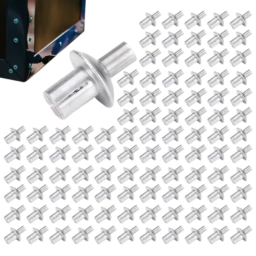 Rukjmqi Aluminium Blindnieten 100 Stück Aluminium Kernnieten Mit Rundkopf Pop Nieten Aus Al-uminium Langlebige Hammer Nieten Knock-Typ Expansions A-luminiumnieten Für Präzisionsinstrumente, Zuhause von Rukjmqi