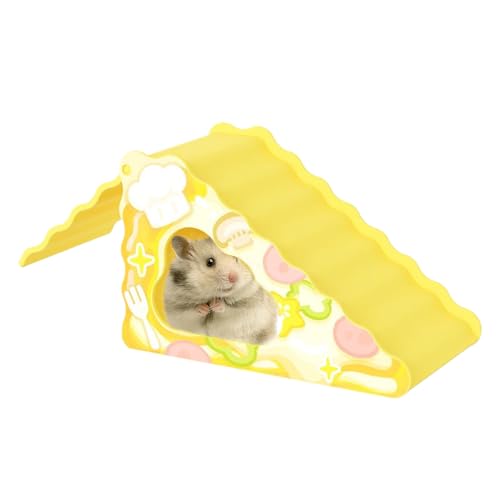 Rukjmqi Hamster Treppe Käseform | Hamsterhaus - 2-in-1 Antirutsch Kletterrampe Habitat Deko für Nagemäuse Nesting Futtersuche Spiel Landschaftsaktivitäten von Rukjmqi
