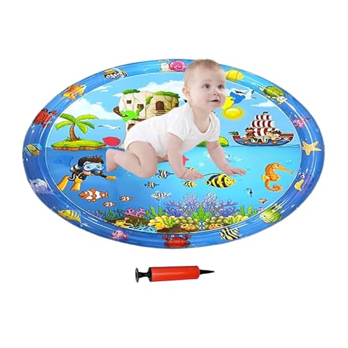 Rukjmqi Haustier Kühlmatte - Kratzfeste Katzenkühlmatte Wassermatte 100x100 cm - Aufblasbares Haustier Kühlpad Mit Pumpe Als Interaktives Sensorikspielzeug Für Garten Wohnung Reise Auto Rasen Bei Rukjmqi Haustier Kühlmatte - Kratzfeste Katzenkühlmatte Wassermatte 100x100 cm - Aufblasbares Haustier Kühlpad Mit Pumpe Als Interaktives Sensorikspielzeug Für Garten Wohnung Reise Auto Rasen Bei von Rukjmqi