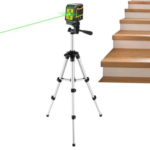 Rukjmqi Indoor Kreuzlinienlaser - Aluminium Stativ Kreuzlinienwaage,Schnelleinrichtung Nivellierer Ausrichtungswerkzeug für Sanitärinstallation Bodenverlegung Gartengestaltung Wandmontage Fenster Rukjmqi Indoor Kreuzlinienlaser - Aluminium Stativ Kreuzlinienwaage,Schnelleinrichtung Nivellierer Ausrichtungswerkzeug für Sanitärinstallation Bodenverlegung Gartengestaltung Wandmontage Fenster von Rukjmqi