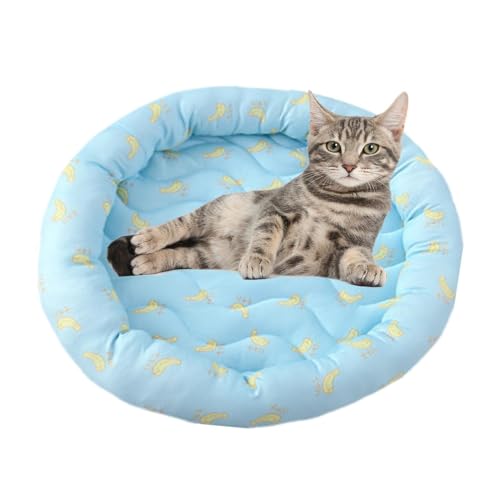 Rukjmqi Kühlmatte Aus Eisseide, Kühlbett Für Katzen Und Hunde, Runde Kühlmatte Für Haustiere, Faltbares Kühlendes Katzennest-Kissen Aus Eisseide, Welpen Matratzendecke, Wasserabsorbierende Selb Rukjmqi Kühlmatte Aus Eisseide, Kühlbett Für Katzen Und Hunde, Runde Kühlmatte Für Haustiere, Faltbares Kühlendes Katzennest-Kissen Aus Eisseide, Welpen Matratzendecke, Wasserabsorbierende Selb von Rukjmqi