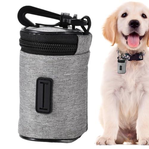 Rukjmqi Pet Waste Beutelspender - Hundekottaschen Halterung | Mit Karabinerclip Und Leckerlitasche Für Unterwegs Bei Spaziergang Park Gassi Picknick von Rukjmqi