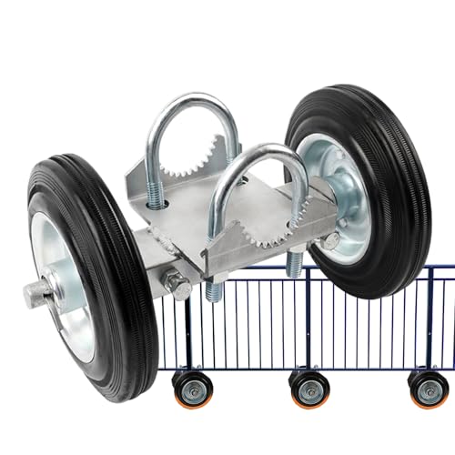 Rukjmqi Rolling Gate,Hochbelastbare Schiebetorlaufrolle für Metallrohre - Schwerlast Rollenplatte Zubehör Für Einfahrtstor Zauntore Und Garten Tore Mit Hoher Tragkraft von Rukjmqi