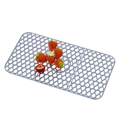 Rukjmqi Schutzmatte für die Küchenspüle - Silikon Geschirrtrocknungs-Gittermatte | Silikon Hitzebeständige Geschirr Abtropf und Trockenmatte für Teller Besteck Pfannen Schüsseln Feuertopf Kochgeschirr Rukjmqi Schutzmatte für die Küchenspüle - Silikon Geschirrtrocknungs-Gittermatte | Silikon Hitzebeständige Geschirr Abtropf und Trockenmatte für Teller Besteck Pfannen Schüsseln Feuertopf Kochgeschirr von Rukjmqi