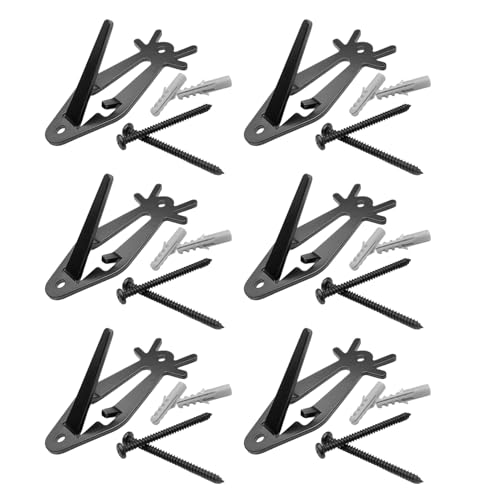 Rukjmqi Trophäenhalter Hirschgeweih,6 Teile Wandhalterung Für Wanddekoration | Dekorativer Halter für Trophäenköpfe von Bären und Antilopen für Wohnzimmer Treppenhaus Flur von Rukjmqi