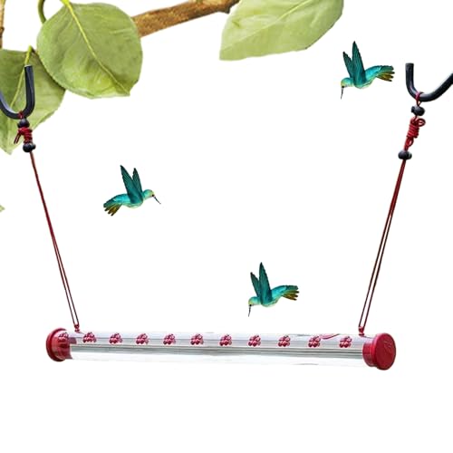 Rukjmqi Vogelfutterautomat - Kolibri Futterbecher,Rote Kolibri-Tränke Für Garten Terrasse Baum Balkon Draußen Rukjmqi Vogelfutterautomat - Kolibri Futterbecher,Rote Kolibri-Tränke Für Garten Terrasse Baum Balkon Draußen von Rukjmqi