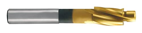 RUKO Flachsenker DIN 373 HSS-TiN mit Zylinderschaft + festem Führungszapfen Gütegrad mittel für Durchgangsloch M5 von Ruko