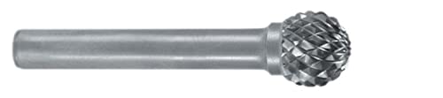 RUKO Hartmetall Frässtift Form D Kugel (KUD) Kreuzverzahnung, KVZ4, Ø 10,0 mm von Ruko