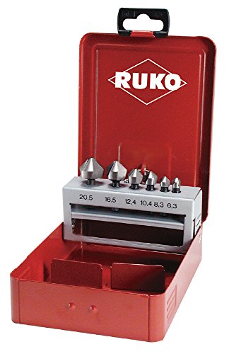 Ruko 102319 Senker Bit Satz HSS 90 ° in Stahlkassette von Ruko
