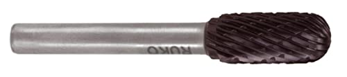 RUKO 116024TC - Fresas metal duro TiCN forma C - WRC Semiesférica (16 x 65 mm) von Ruko
