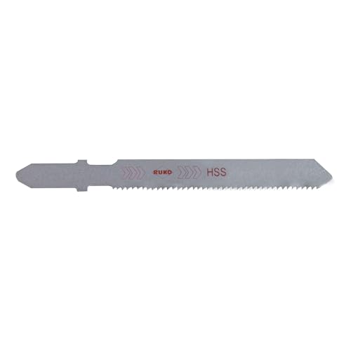 RUKO 5x Stichsägeblatt 8010 HSS blank gewellt - 3218010 von RUKO