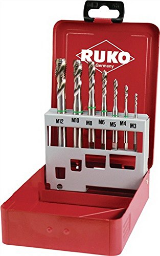 RUKO 245062 - Juego machos máquina M DIN 371/376 HSS Co5, rectificados - Tipo C, 7 pcs. von Ruko