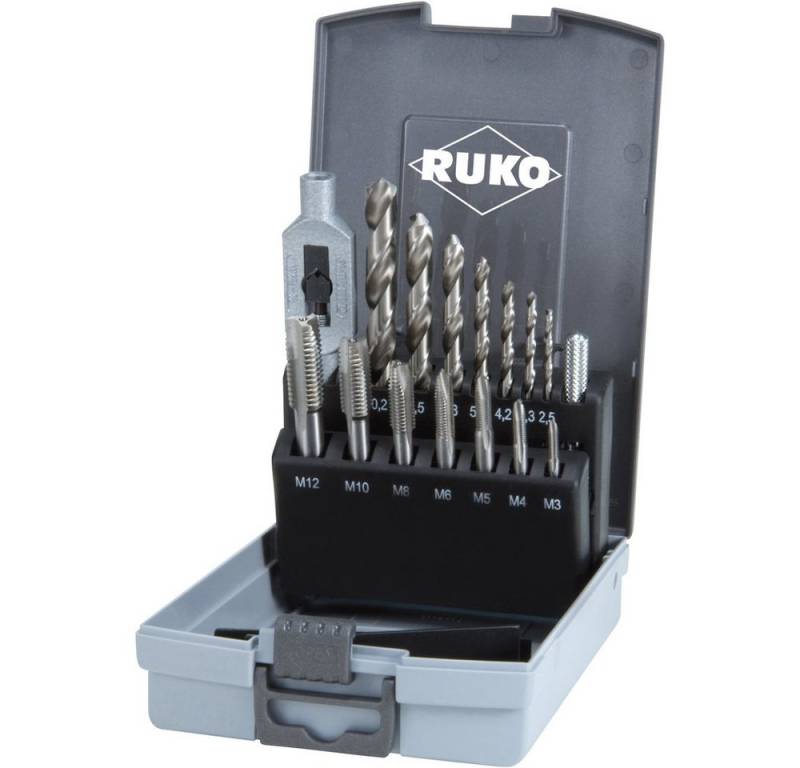 Ruko Gewindebohrer RUKO 245004RO Maschinengewindebohrer-Set 15teilig 1 Set von Ruko