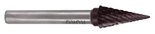 RUKO Hartmetall Frässtift TiCN Form M Spitzkegel (SKM) Durchmesser 10,0 mm L1 min 60 mm von Ruko