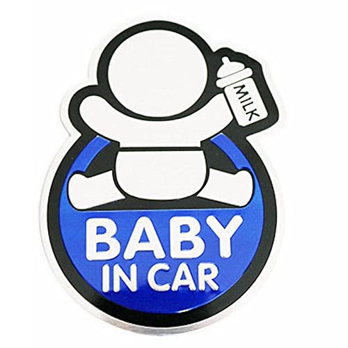 1 Stücke Blaues Baby an Bord Aufkleber Wasserdicht Kreiskind Auf Auto Aufkleber Für Neues Elternschaft Baby Fenster Dekoration Verblendung von Ruluti