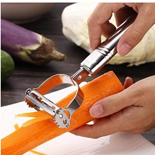 Ruluti 1pc Edelstahl Gemüse Peeler, Doppelreibe Werkzeuge Für Kartoffel-Karotten Obst von Ruluti