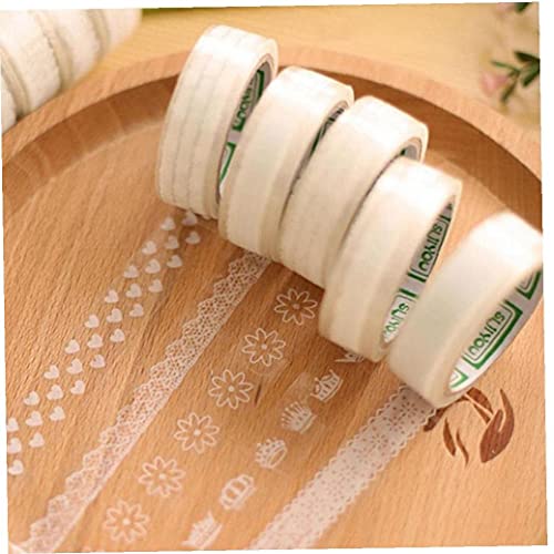 Ruluti 5 Stücke Weiße Spitze Tape Washi Klebstoff Gips Masking Tape DIY Home Party Dekorative Tape Aufkleber von Ruluti