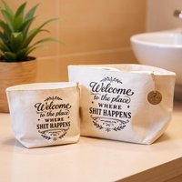 Utensilo Für Toilettenpapier - Aufbewahrungskorb Wc Ersatzrollen Körbchen Badezimmer Gäste-Wc in 2 Größen & Motiven Utensilo Für Toilettenpapier - Aufbewahrungskorb Wc Ersatzrollen Körbchen Badezimmer Gäste-Wc in 2 Größen & Motiven von RumblingRocket