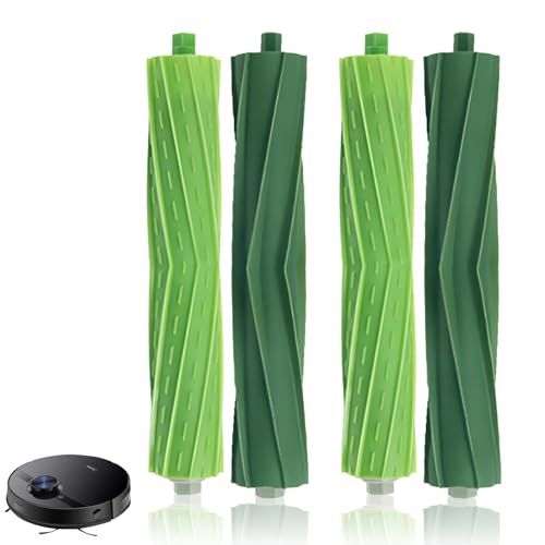 2 Set Rollen Bürste Kompatibel mit Roomba, Nachfüllsatz Gummiwalzenbürste Bürsten Rollen Bürste Ersatzteile Ersatz-Gummibürsten Multibodenbürsten Zubehör kompatibel mit i7 i7+ E5 E6 i3 i8+ Serien von Rumgug