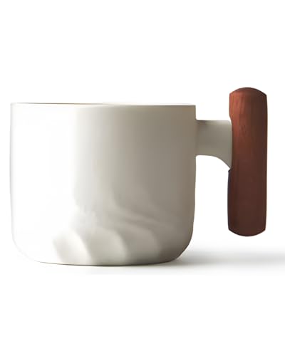 Espressotasse 70 ml Keramiktasse für Espresso, Tee oder Kaffee, Steingut Tasse mit Henkel, Mini Teetasse, Kaffeebecher für den täglichen Gebrauch, Weiß von Rumicet